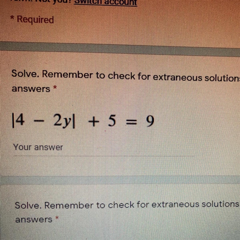 Solve. Remember to check for extraneous solutions. Use a comma to separateanswers-example-1