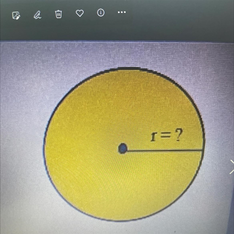 Math 80 how to get a radius from the area of a circleArea = 508-example-1