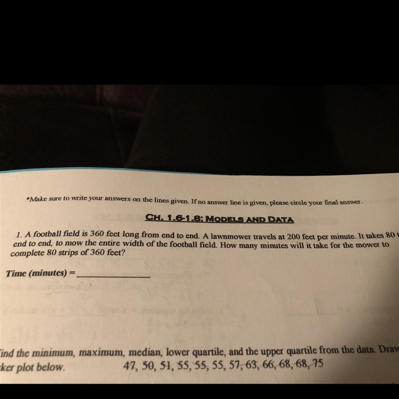 Im not sure on how to set up this problem to get the answer and i want to send a picture-example-1