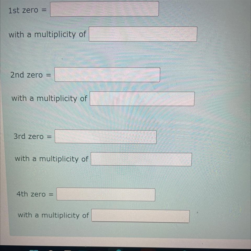 Use a graph of a polynomial G(x) to determine its zeros and the multiplicity of each-example-1