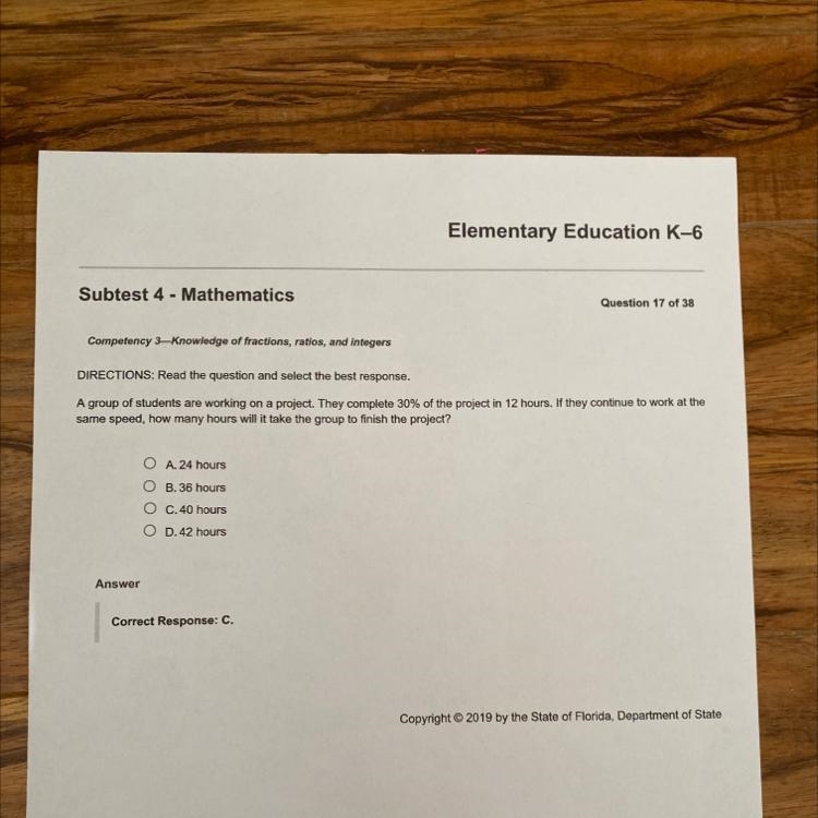 Hi! So I multiplied 30 x 12 and got 36. Why do you add 4 to get 40 as the answer?-example-1