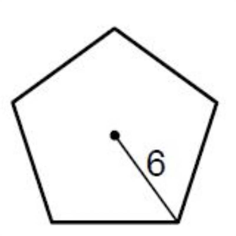 Find the area of the following regular polygons. Round all answers to nearest 10th-example-1