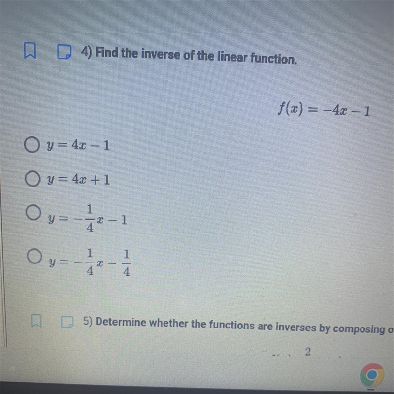 Find the inverse of the linear function-example-1