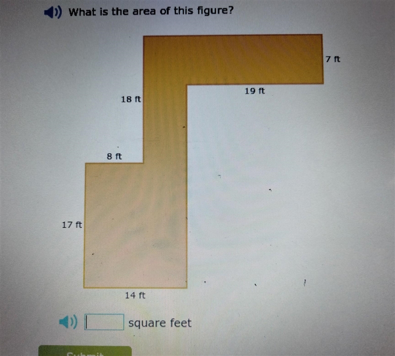 NO LINKS!!! Part 15, What is the area of this figure?​-example-1