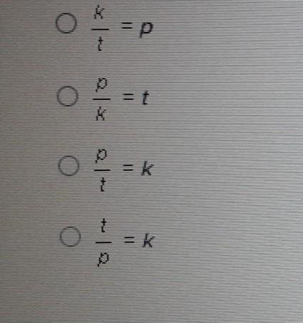 Assume that t varies directly as p. What is the constant of proportionality if r=3 when-example-1