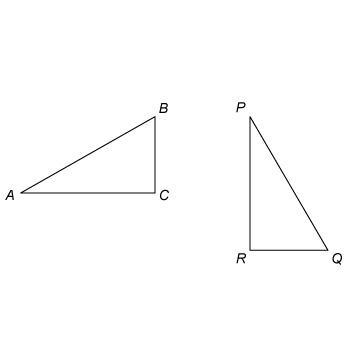 What segment is congruent to PR? A. BC B. AC C. AB D. QR-example-1