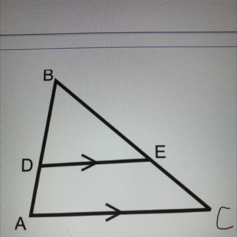 CA is parallel to DE. The measure of BA is 120. The measure of BC is 180. The measure-example-1