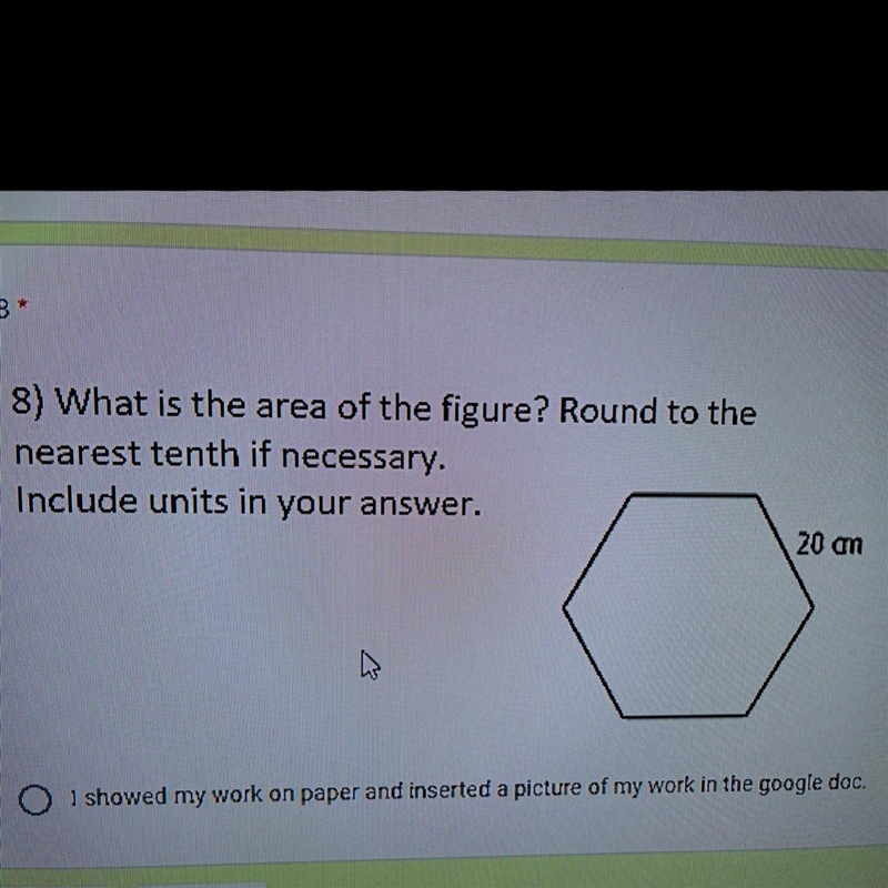 What is the area of the figure? Round to the nearest tenth if necessary. Include units-example-1