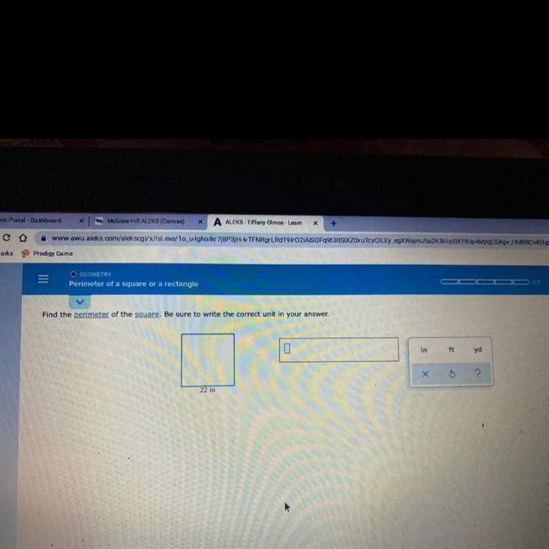 Find the perimeter of the square. Be sure to write the correct unit in your answer-example-1