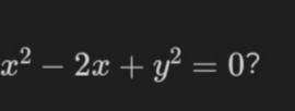 What are the center and the radius of the circle x2−2x+y2=0?A)The center is (1, 0), and-example-1