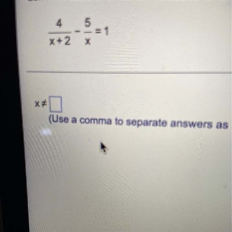 Find all values for which at least one denominator is equal to 0.-example-1