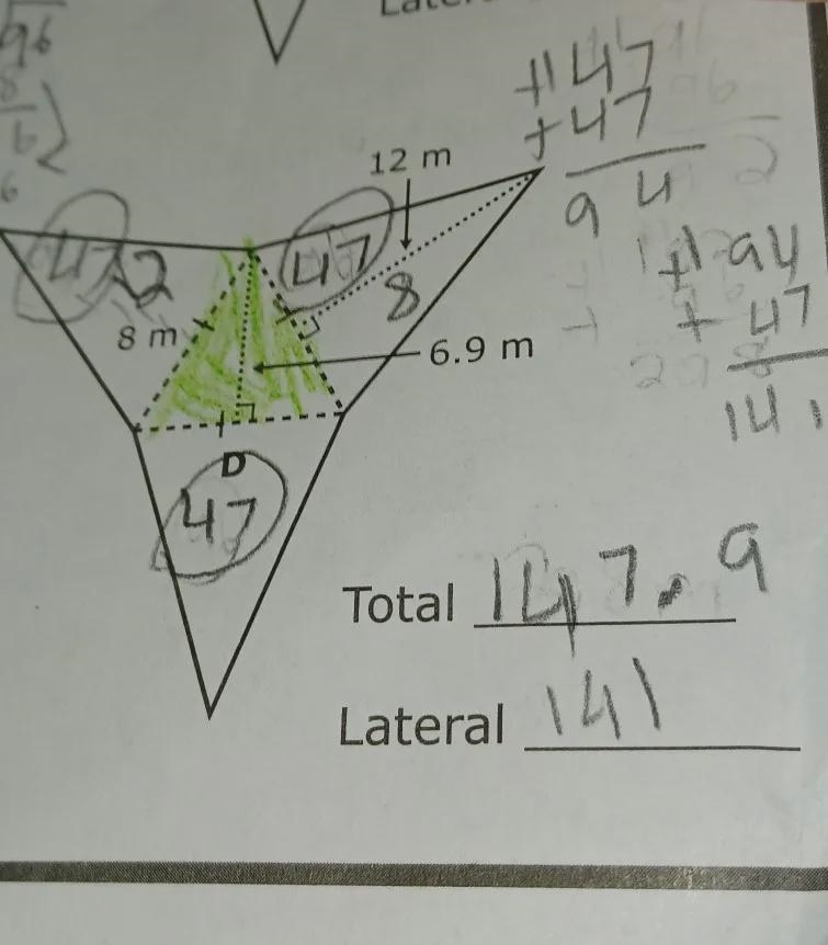 Please help with this problem. need layers and total area-example-1