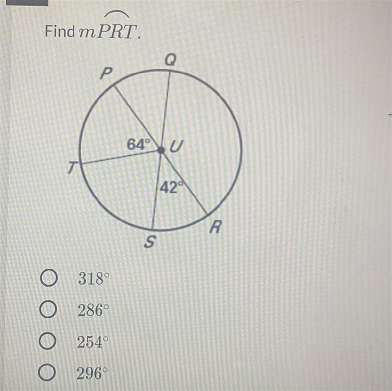 Find mPRT. P 649U 42° R s-example-1