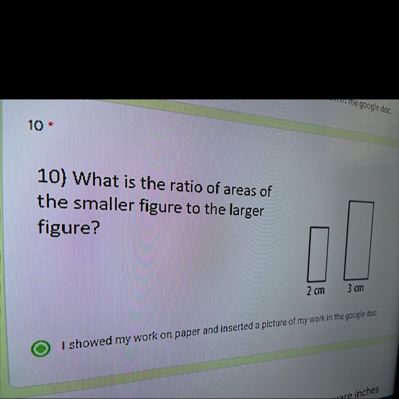 10) What is the ratio of areas ofthe smaller figure to the largerfigure?-example-1