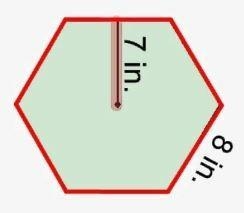 Find the area of the regular hexagon: (Just enter your numerical answer. Do not round-example-1