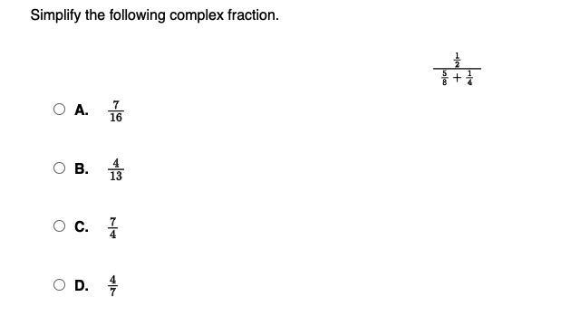 Simplify the following complex fraction:-example-1