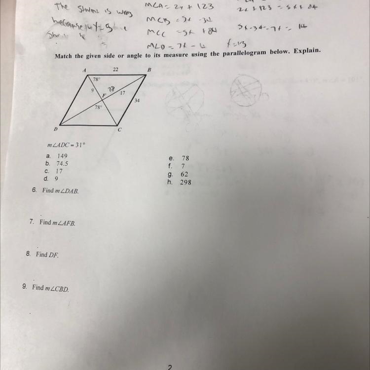 I need help with this 6-9 should be matched with either A-H-example-1