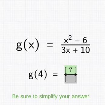 G(x) = g(4) x²6 3x + 10 ?-example-1