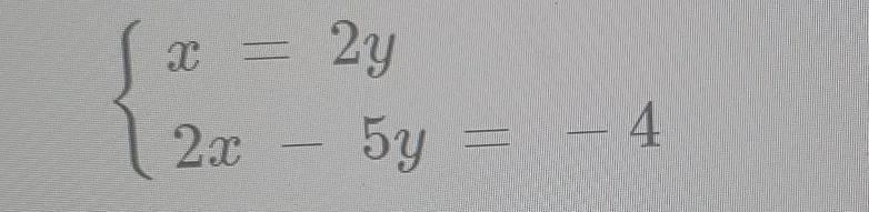 solve the system of equations using substitution. show your work. write your solution-example-1