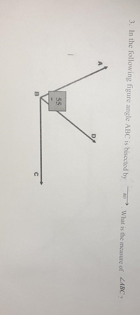 in the following figure in the following figure angle ABC is bisectedbuy BD what is-example-1