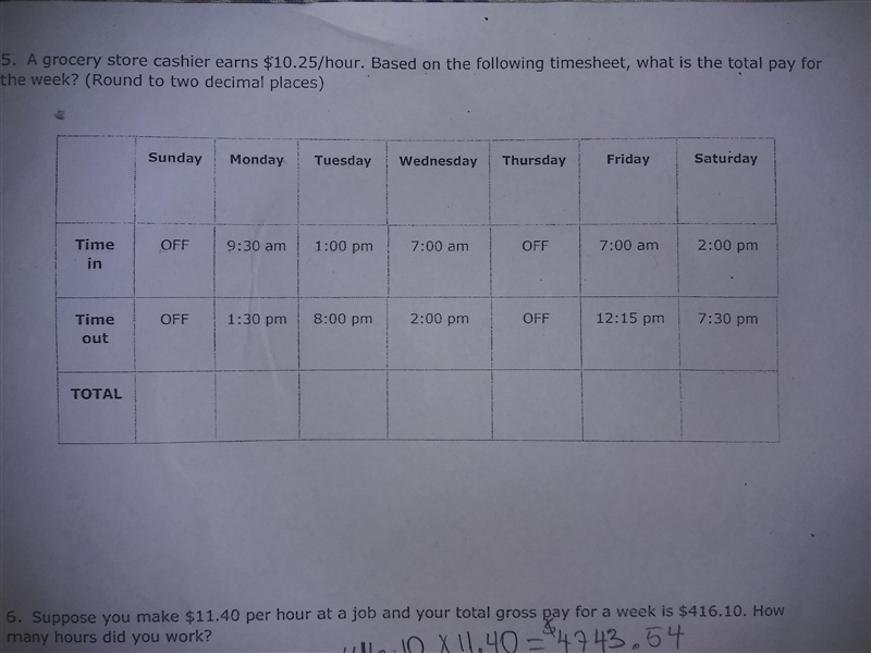 Archer am 1025/hourBased on the following with the two decimal places) Monday 1100 pm-example-1