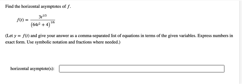 Please help me find the horizontal asymptote.-example-1