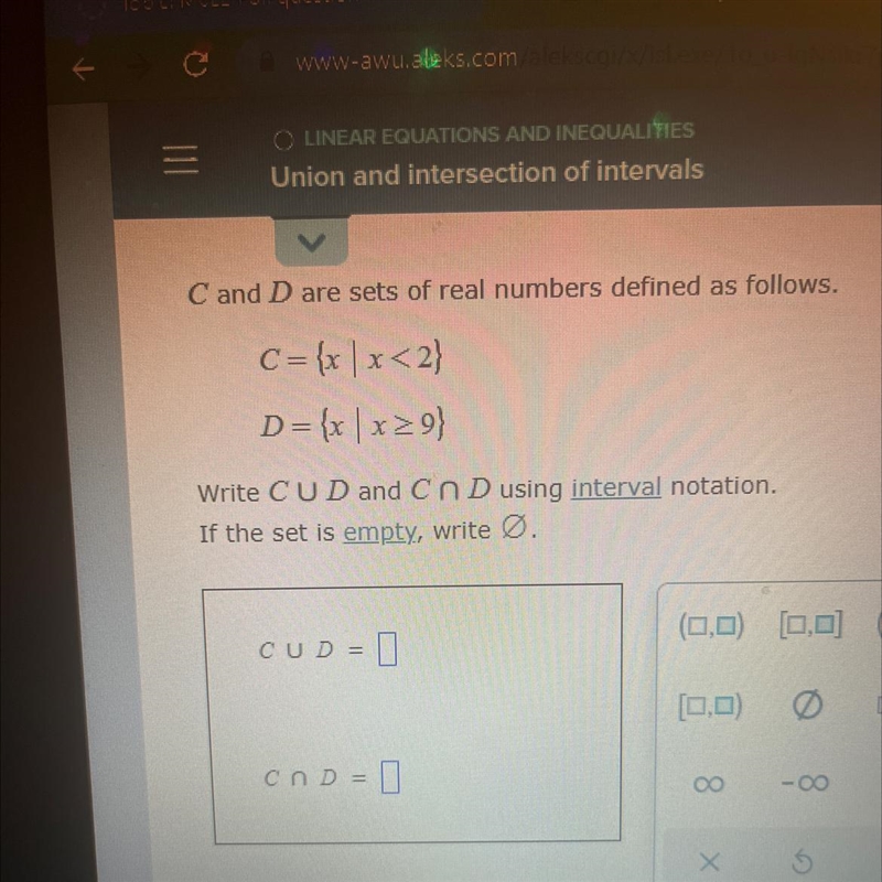 I have to use interval notation to answer the question ( attachment )-example-1