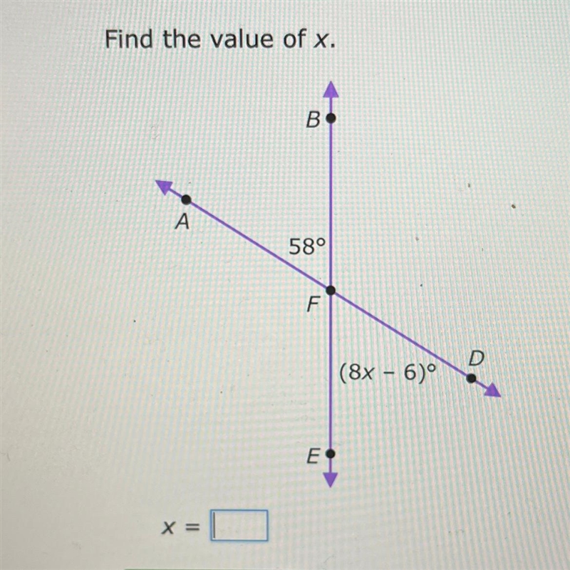 Find the value of x.-example-1