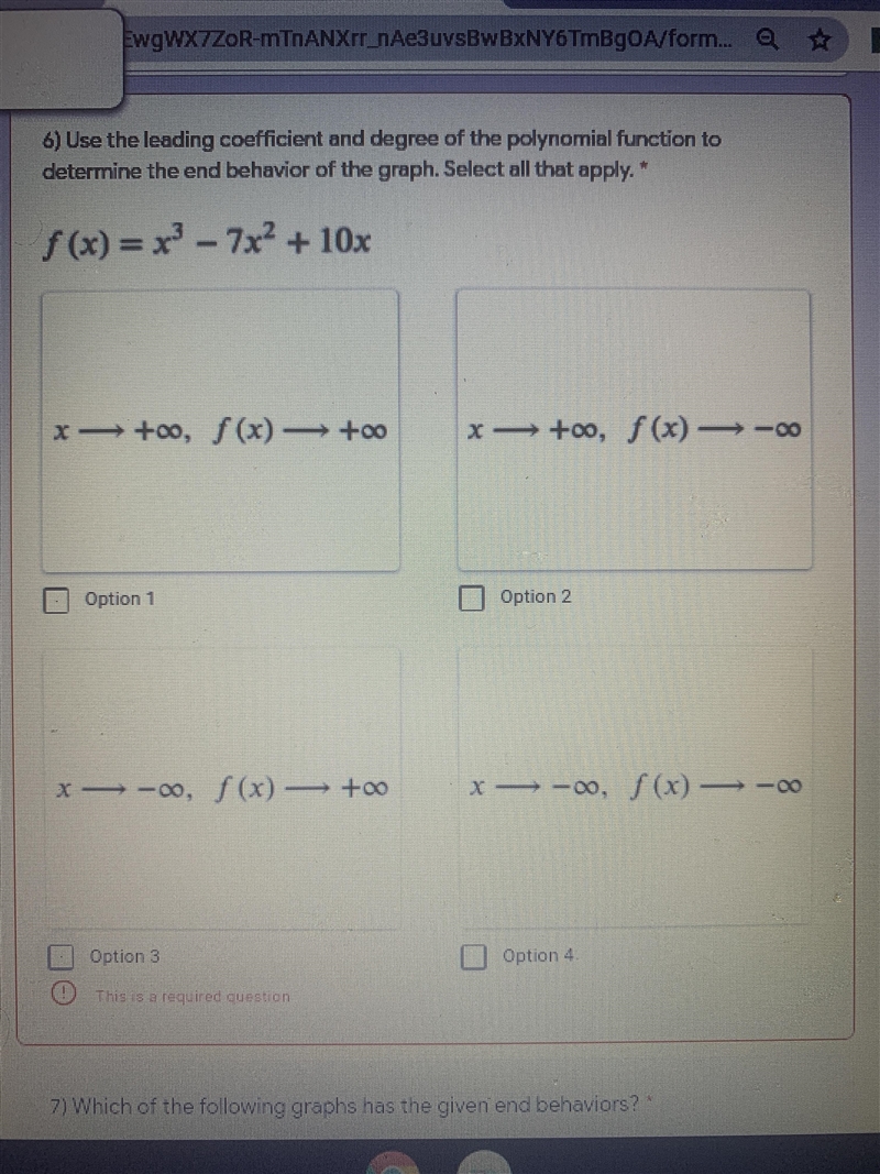 6) Use the leading coefficient and degree of the polynomial function todetermine the-example-1