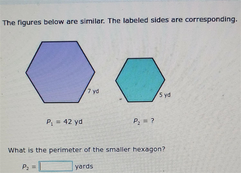 the figures below are similar. the labeled sides are corresponding what is the perimeter-example-1