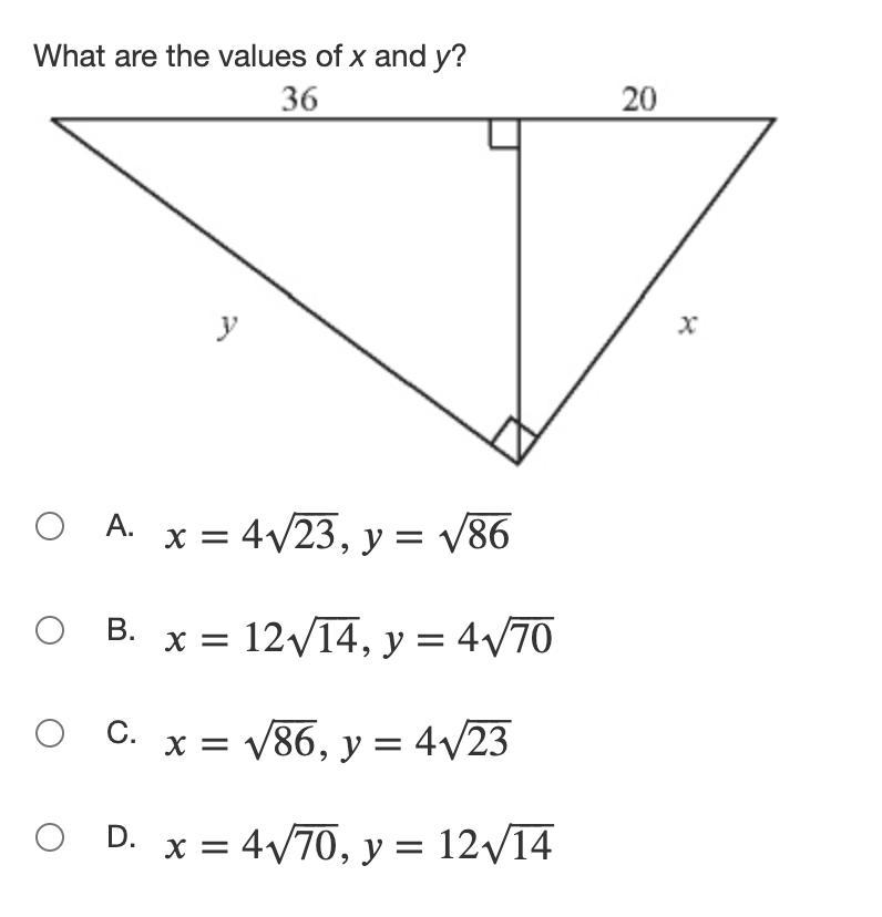 What are the values of x and y?-example-1