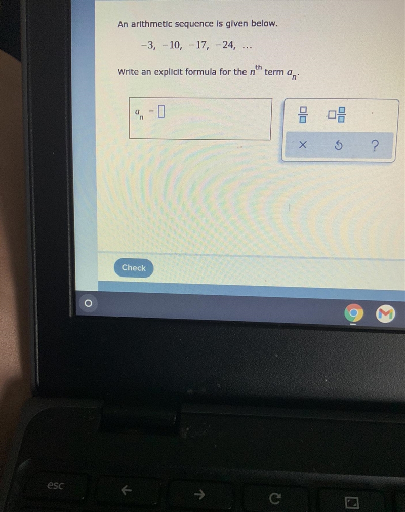 Hello, I need help writing an explicit formula for nth term-example-1