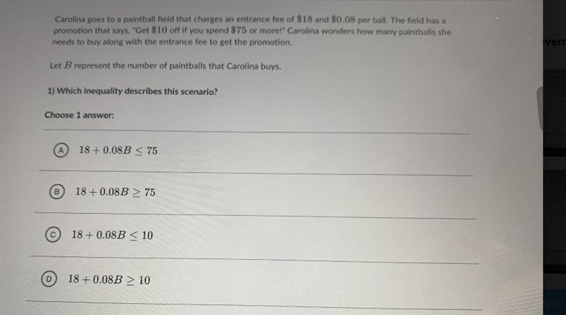 24MasCarolina goes to a paintball field that charges an entrance fee of $18 and $0.08 per-example-1