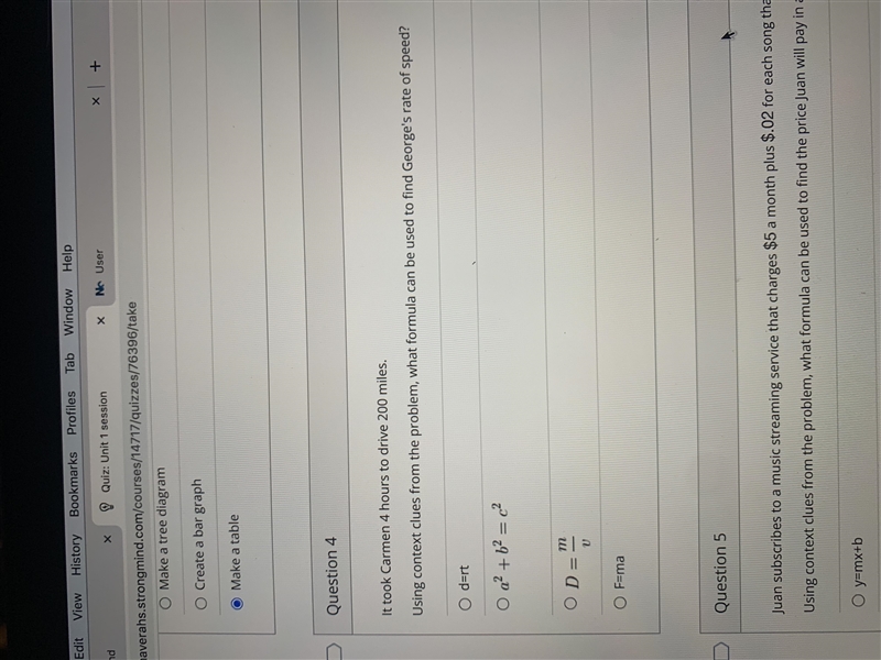 It took Carmen 4 hours to drive 200 miles. Using context clues from the problem, what-example-1