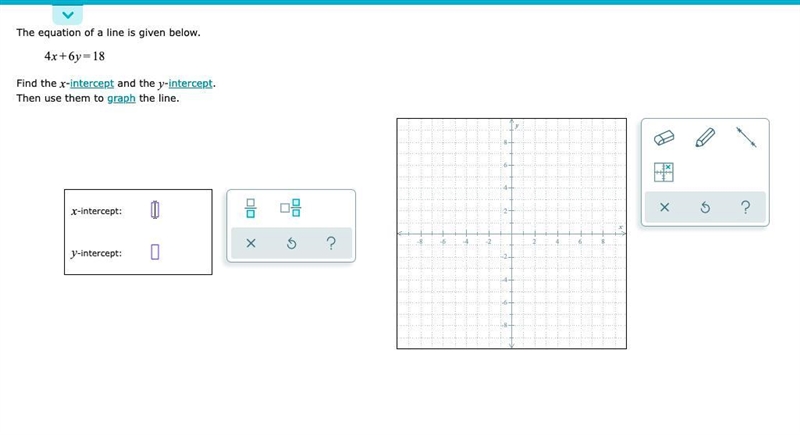 Graphing a line by first finding its x- and y-intercepts-example-1