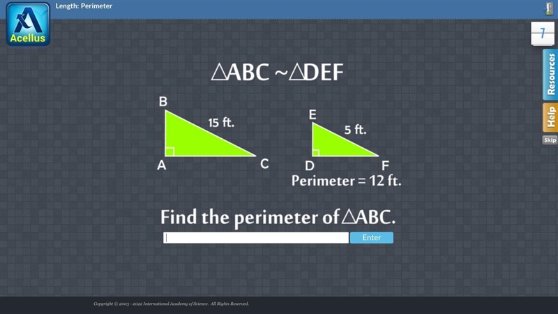 Find the perimeter of ABC-example-1