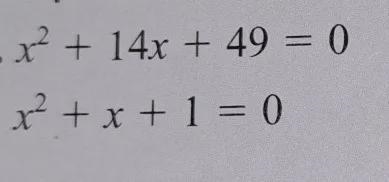 -Quadratic Equations-Determine the number and nature of the solutions to each equation-example-1