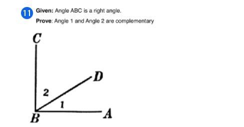 Prove that < 1 and < 2 are complementary given that-example-1