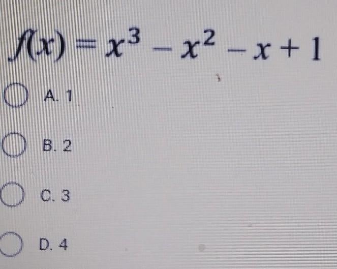 Question 5 : At how many turning points can the graph of f (x) have ?-example-1