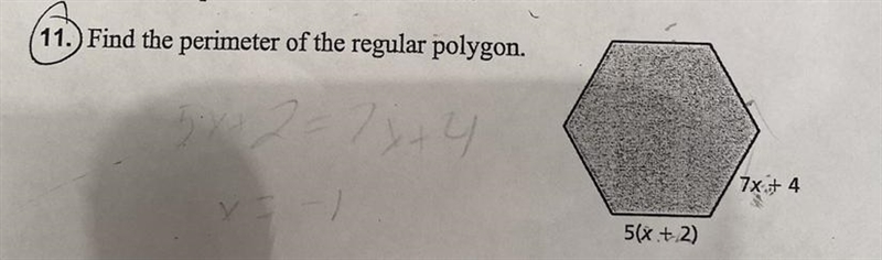 How would you find the perimeter of a regular polygon with this information provided-example-1