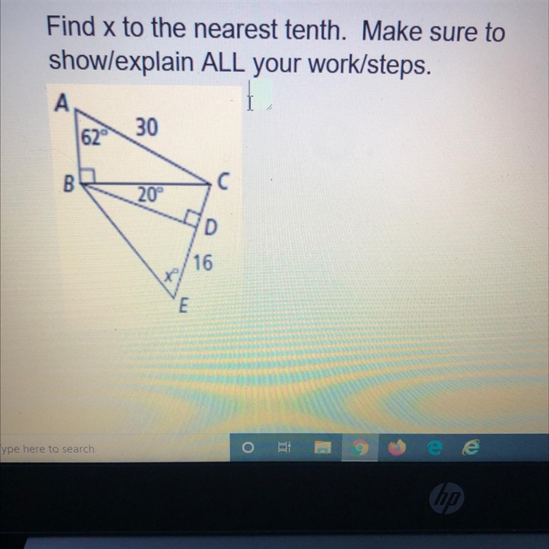 The answer is 57.3 provided by my teacher, I need help with the work-example-1