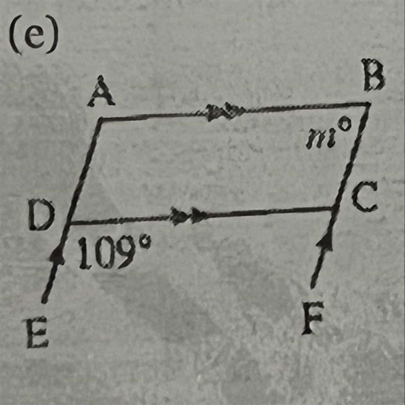 Find the value of m and give reasoning in the image below-example-1