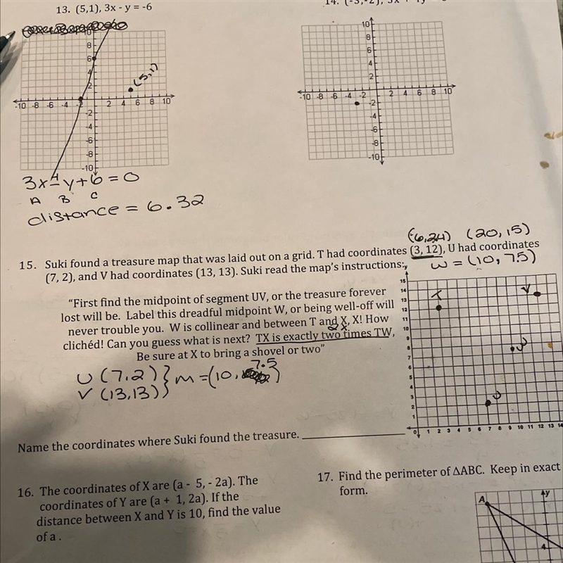 Number 15, how can i find X? what does it mean by two times-example-1