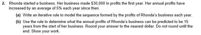 Please help me with this problem so I can better explain this to my son.2.Rhonda started-example-1