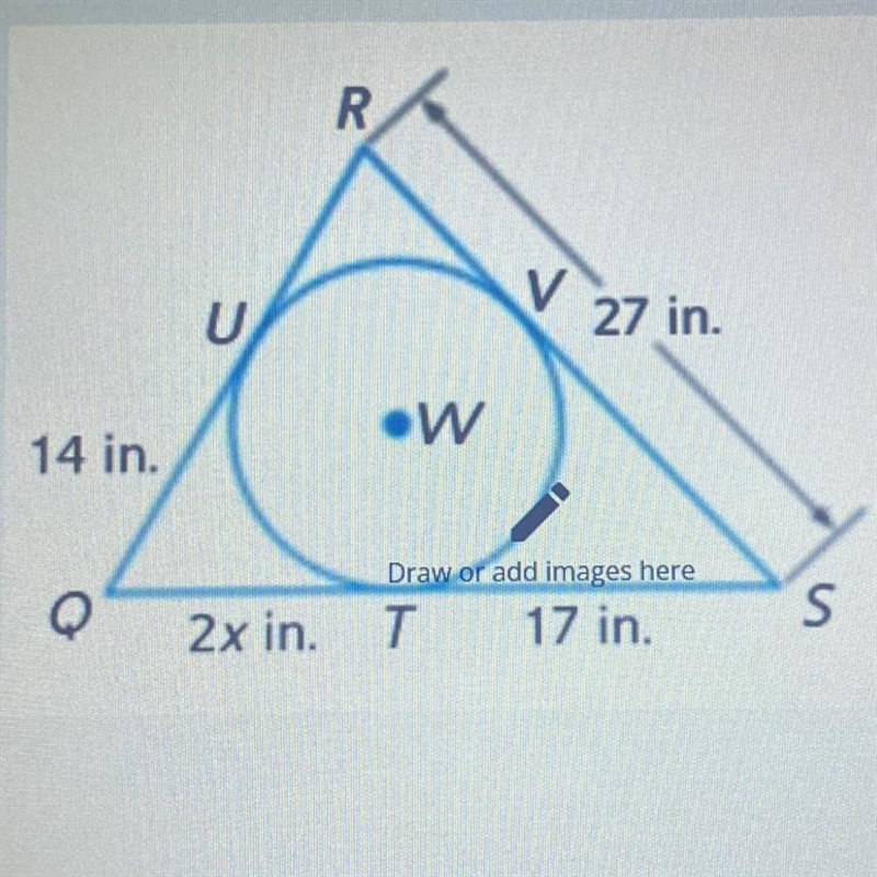 Find the value of X and perimeter.-example-1