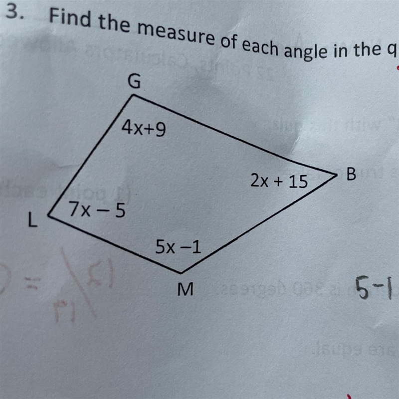 Can someone help me find the measurement of each angle in the attached assignment-example-1