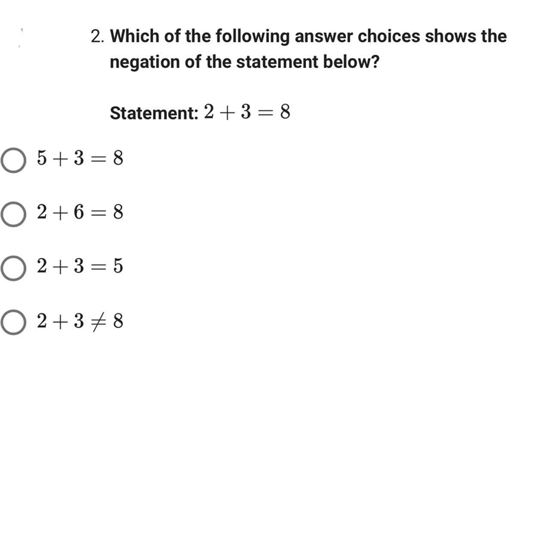 Which of the following answer choices shows the negation of the statement below?-example-1