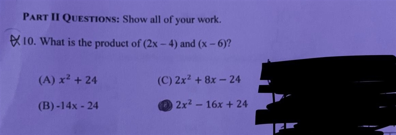 I don’t know if I got the right answer and need help showing work ! :(-example-1