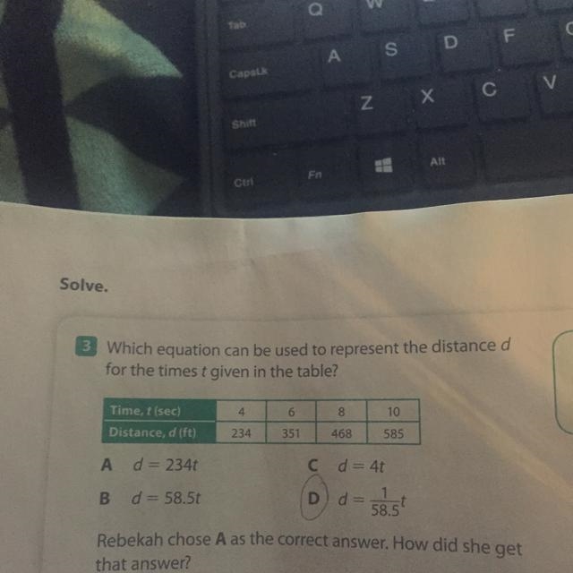 So I need to know how Rebekah chose A as the correct answer how did she get that answer-example-1