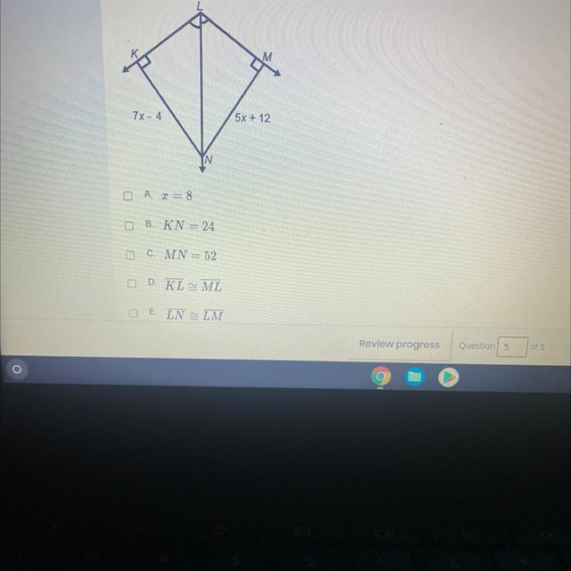 The question asks: which descriptions of the figure MUST be true? Select all that-example-1